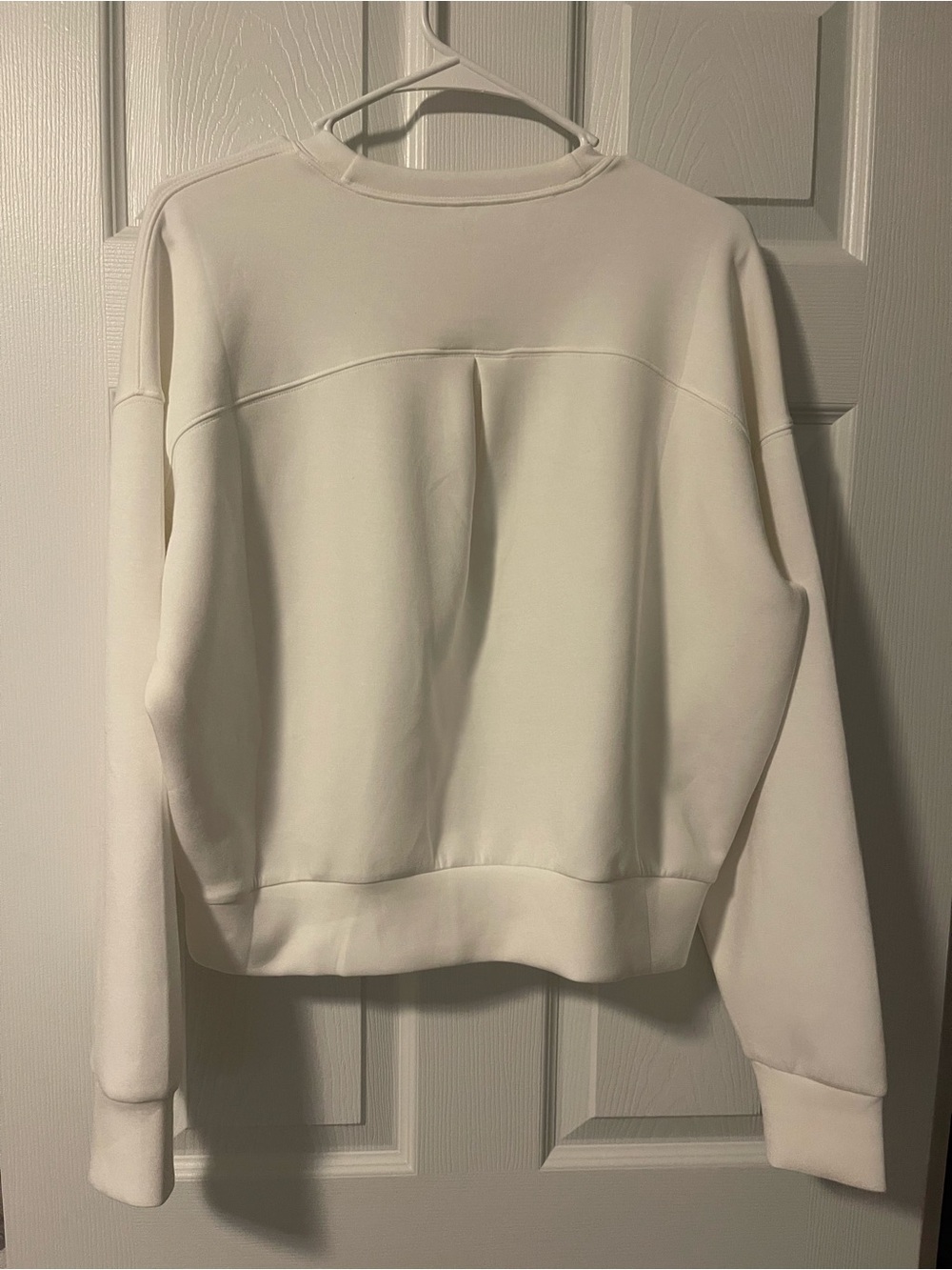 SPANX Air Essential White Crewneck Sweatshirt - Picture 3 of 6